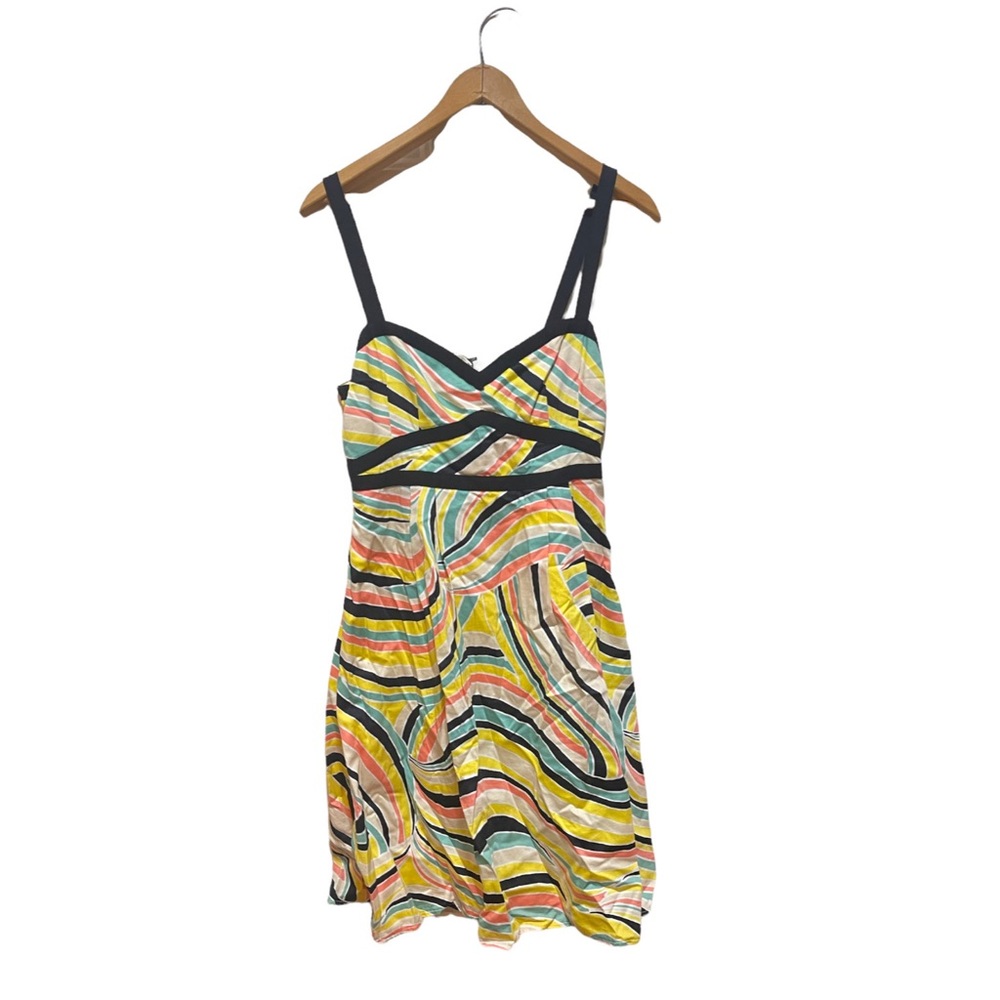 Nanette Lepore Multi Color Open Back A Line Summe… - image 4